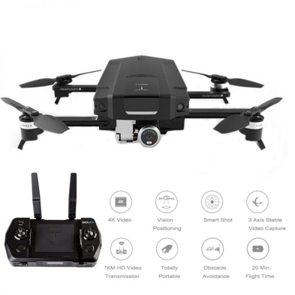 GDU O2 Wifi FPV With 3-Axis Stabilized Gimbal 4K Camera Obstacle Avoidance RC Eachine