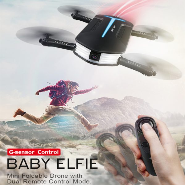 JJRC H37 Mini Drone with Camera Elfie RC Quadcopter Selfie Drone with Beauty Mode FPV Camera 720P Foldable RC Helicopter VS H37